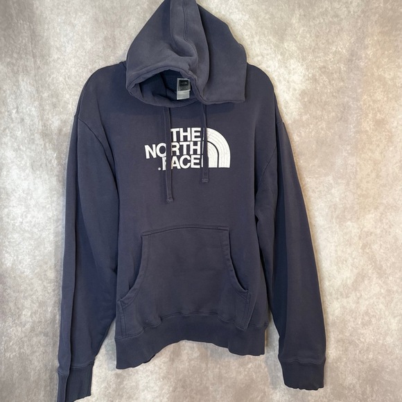 The North Face Other - The North Face Embroidered Fuzzy Textile Logo Heavy Hooded Sweatshirt Mens Sz XL